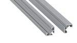 Profile LUMINES type ajar silver anodized 1 m